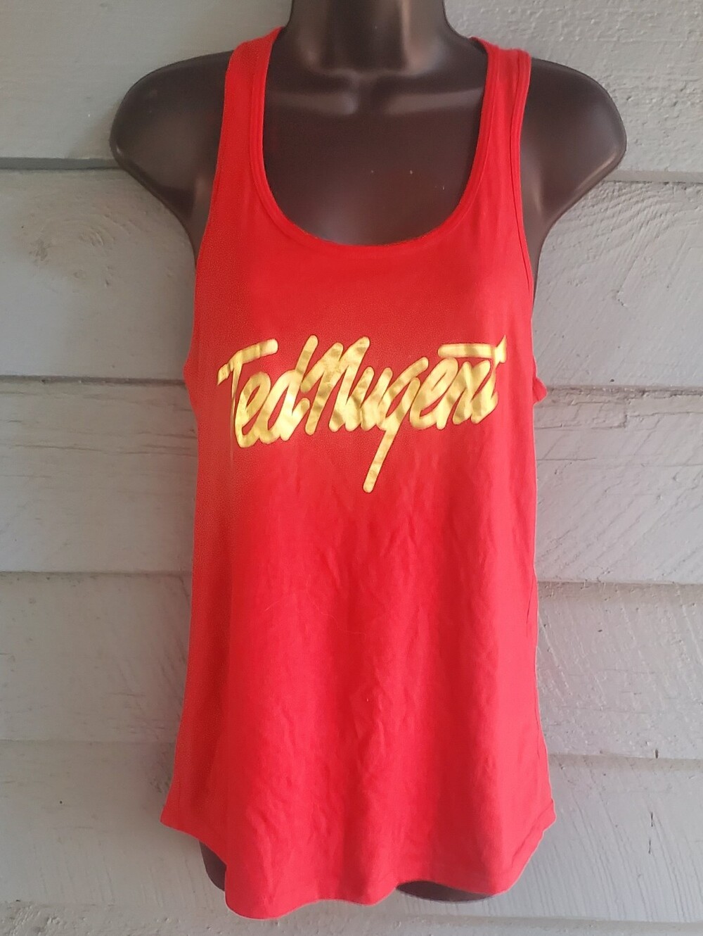 Red Ted Nugent Long Line Tank Top